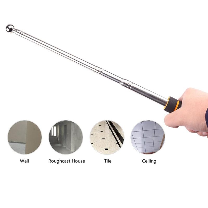 Telescopic Hollowing Drum Detection Hammer Tile Hollow Checker Thickened Adjustable Rod for House Decoration Inspection  |   Safety & Protective Gear Professional Tools Safety & Protective Gear