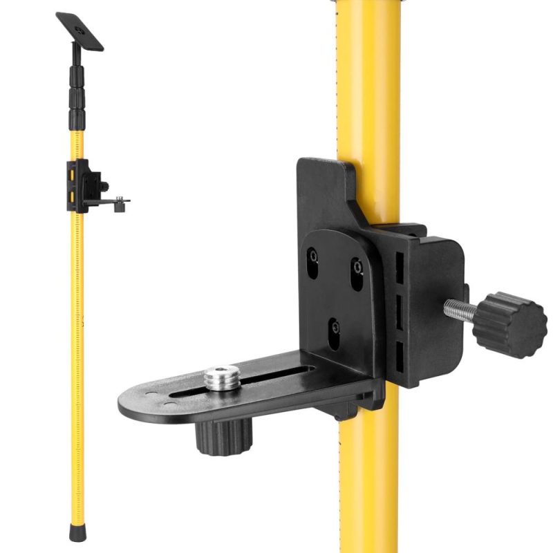 Telescopic Pole for Line Leveler Aluminum Alloy Adjustable Lift Extend Bracket Holder Stand Support for 1/4”and 5/8” Laser Level  |   Digital Scales Digital Scales Digital Scales