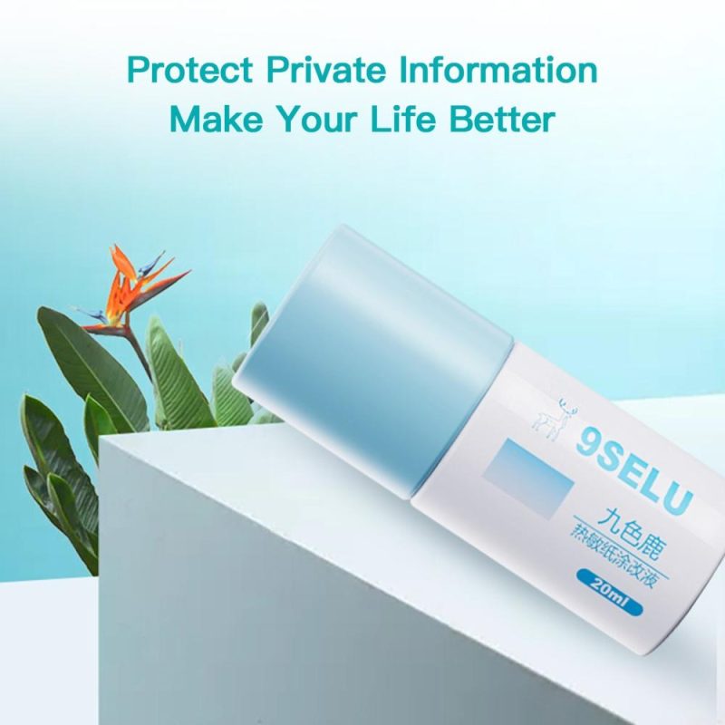 Thermal Paper Data Protection Fluid Identity Protection Information Prevention Package Parcel Privacy Protection for Confidential Address Bank Statement Personal Privacy 10ml  |   Others Others Others