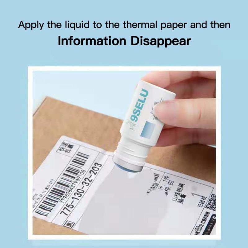 Thermal Paper Data Protection Fluid Identity Protection Information Prevention Package Parcel Privacy Protection for Confidential Address Bank Statement Personal Privacy 10ml  |   Others Others Others