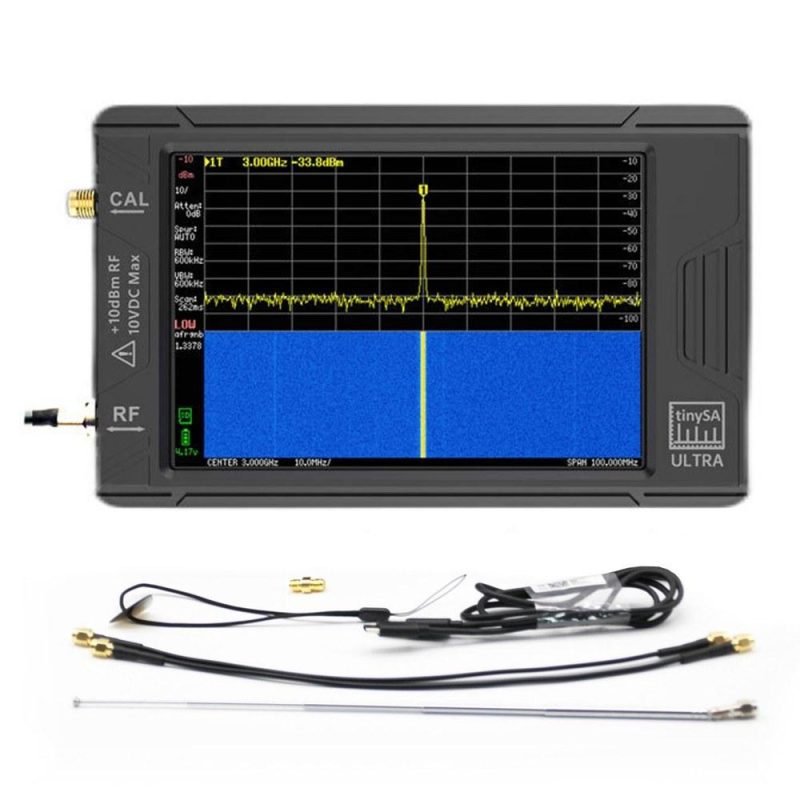 tinySA Portable Spectrum Analyzer Handheld 100k-5.3GHz High Frequency Signal Generator Built-in LNA with TFT Touchscreen Display Support PC Connection  |   Other Instruments Measurement & Analysis Instruments Black