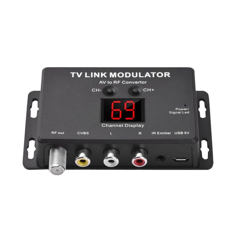 TM80 TV LINK Modulator AV to RF Converter  |   Other Instruments Measurement & Analysis Instruments Black