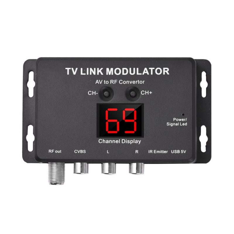 TM80 TV LINK Modulator AV to RF Converter  |   Other Instruments Measurement & Analysis Instruments Black