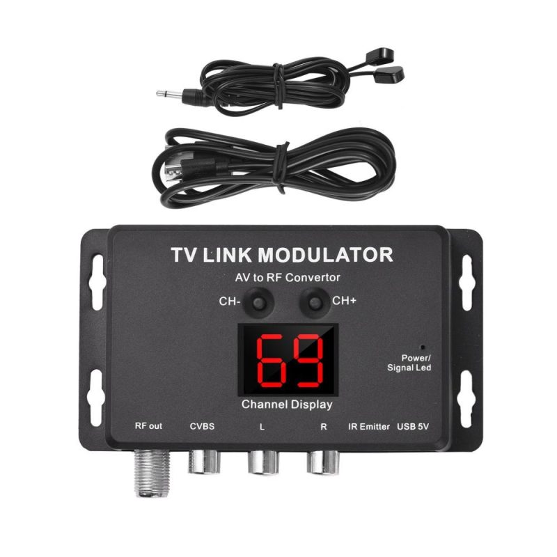 TM80 TV LINK Modulator AV to RF Converter  |   Other Instruments Measurement & Analysis Instruments Black