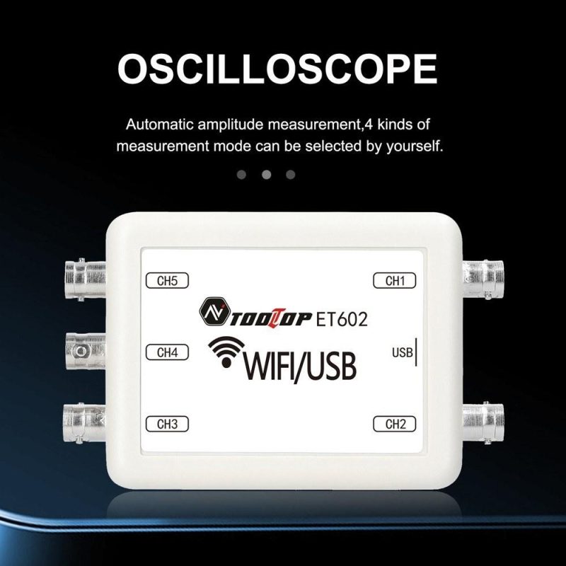 TOOLTOP Virtual Oscilloscope 5-channel Data Storage Acquisition Recorder 4 Measurment Modes Switchable  |   Digital Multimeters & Oscilloscopes Digital Multimeters & Oscilloscopes Digital Multimeters & Oscilloscopes