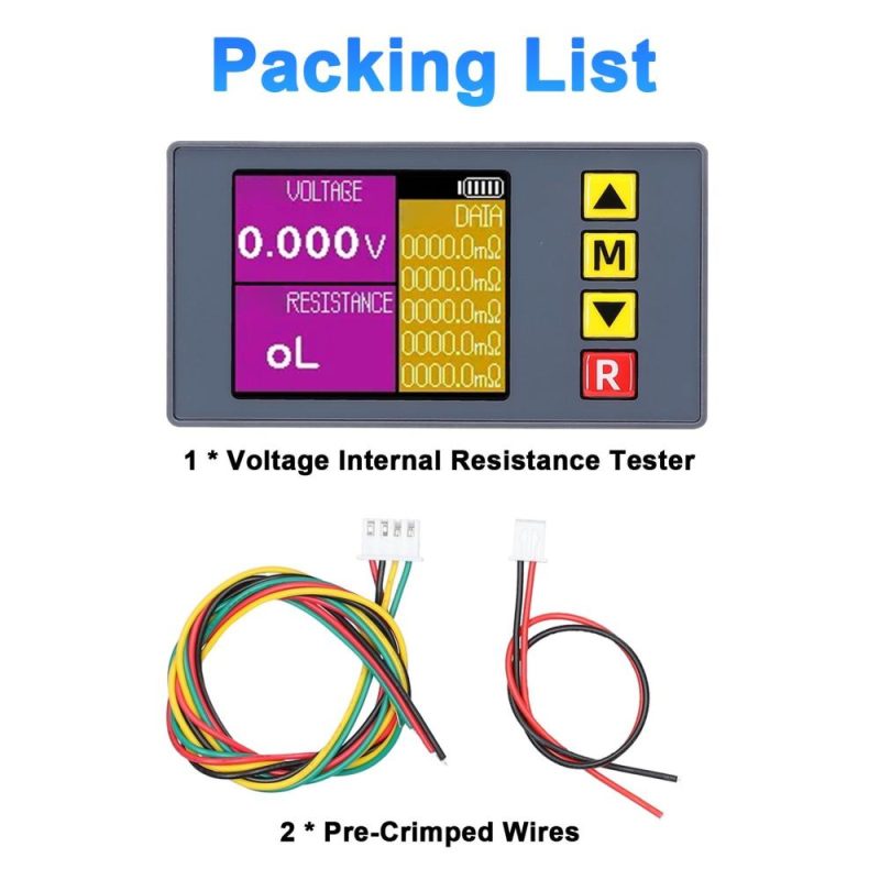 TS457 Entry-Level Voltage Internal Resistance Tester AC 4-Wire Kelvin Method Professional Voltage Meter Internal Resistance Test Device  |   Electrical Measuring Tools Electrical Measuring Tools Electrical Measuring Tools