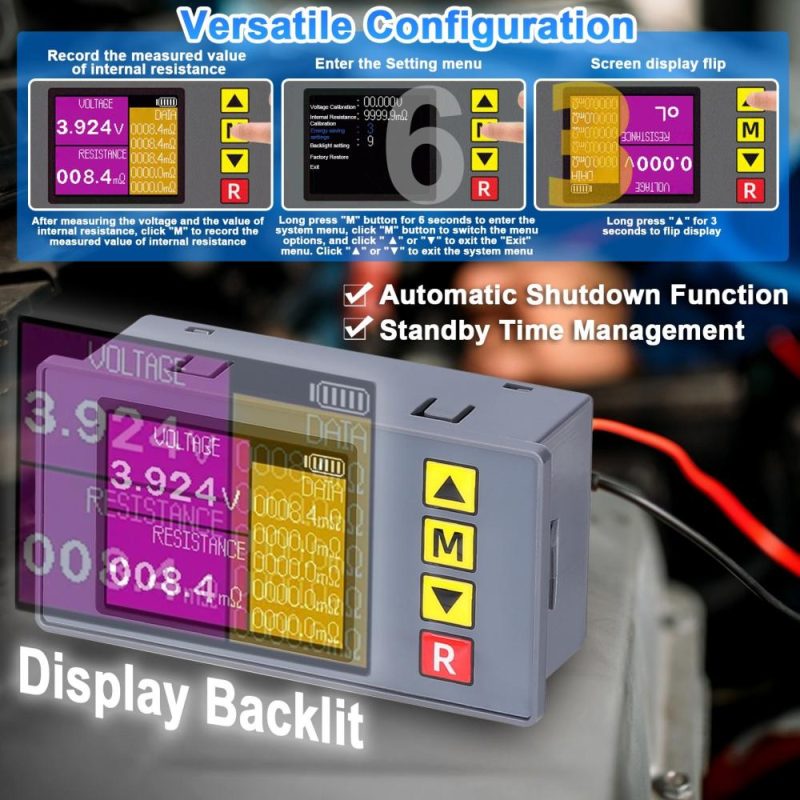 TS457 Entry-Level Voltage Internal Resistance Tester AC 4-Wire Kelvin Method Professional Voltage Meter Internal Resistance Test Device  |   Electrical Measuring Tools Electrical Measuring Tools Electrical Measuring Tools