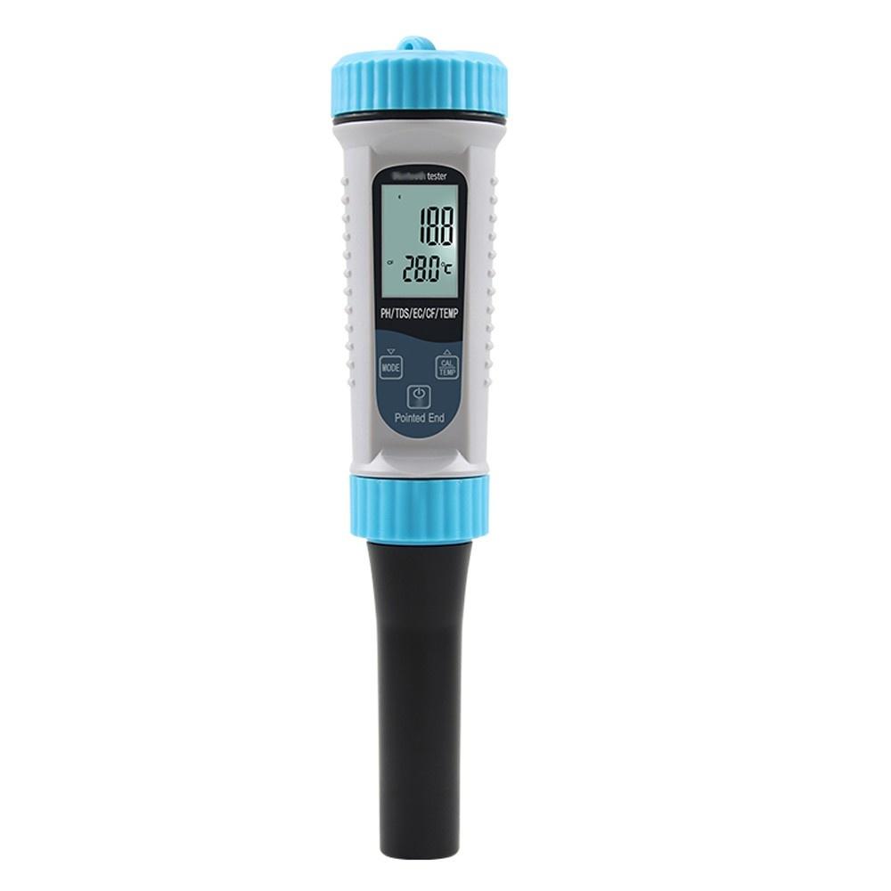 Tuya BT 5-in-1 Multifunctional Digital Water Quality Tester Portable High Accurancy Water Quality Test Pen Water Quality Measurement Tool Water PH/TDS/EC/Temperature/CF Detector  |   Water quality analysis equipment Measurement & Analysis Instruments Multicolor