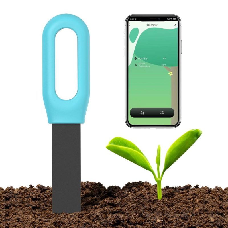 Tuya BT Intelligent 2in1 Soil Moisture Meter Temperature Tester Plant Cultivation Gardening Tools  |   Soil analysis equipment Measurement & Analysis Instruments Blue