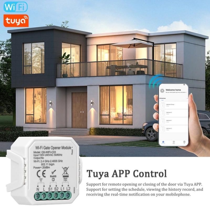 Tuya WiFi Garage Door Opener Controller Mobilephone Remotely APP Control Compatible with Alexa Google Home for Voice Control  |   Other Instruments Measurement & Analysis Instruments Other Instruments