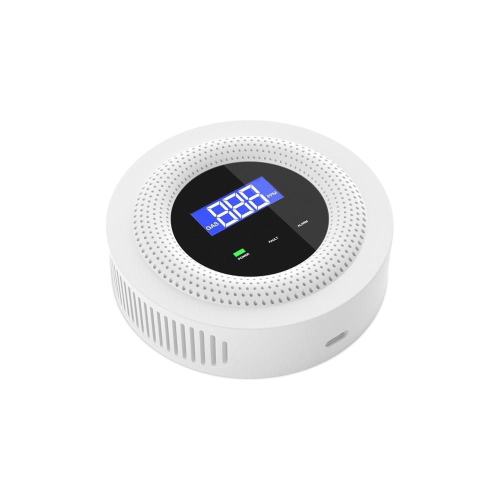 Tuya Wifi Gases Leakage Detection Device Live Voice Prompt APP Remote Alarm with Concentration Display USB Power Supplys High Decible Alarm  |   Gas detection equipment Gas detection equipment Gas detection equipment