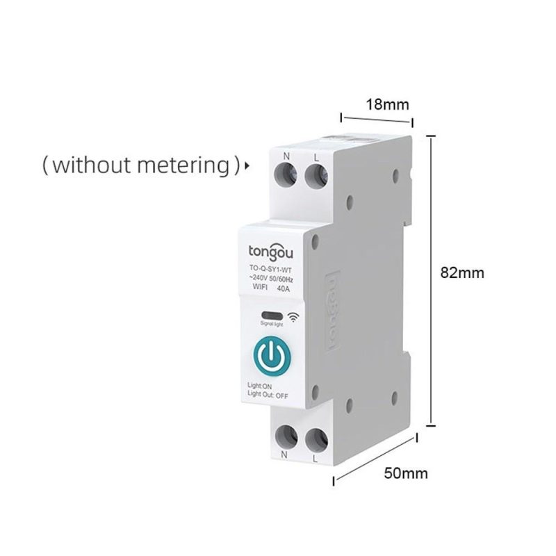 Tuya Wifi Intelligent Circuit Breaker Wireless Remotes Control Din Rail Switch Compatible with Alexa Google Home 10A  |   Other Instruments Measurement & Analysis Instruments Other Instruments