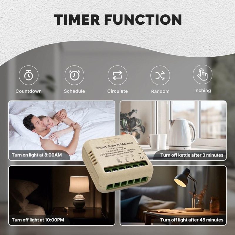 Tuya WiFi Intelligent Switch Dimmer DIY Module Light Switch Mobilephone APP Remotely Control Activate Home Devices Compatible with Alexa and  Assistant for Voice Control  |   Other Instruments Measurement & Analysis Instruments Other Instruments