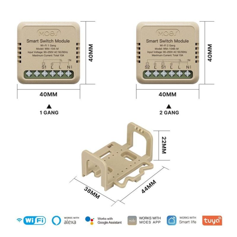 Tuya WiFi Intelligent Switch Dimmer DIY Module Light Switch Mobilephone APP Remotely Control Activate Home Devices Compatible with Alexa and  Assistant for Voice Control  |   Other Instruments Measurement & Analysis Instruments Other Instruments