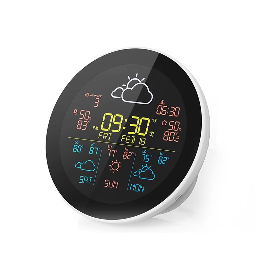 Tuya WiFi Intelligent Weather Clock 3-Day Weather Forecast Weather Station Wireless Thermometer Hygrometer (1Pc Sub Sensors)  |   Temperature & Humidity Measurements Measurement & Analysis Instruments Temperature & Humidity Measurements