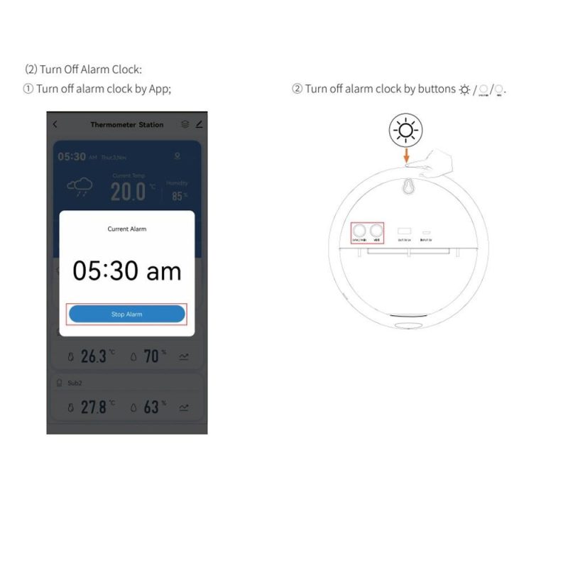 Tuya WiFi Intelligent Weather Clock 3-Day Weather Forecast Weather Station Wireless Thermometer Hygrometer (1Pc Sub Sensors)  |   Temperature & Humidity Measurements Measurement & Analysis Instruments Temperature & Humidity Measurements
