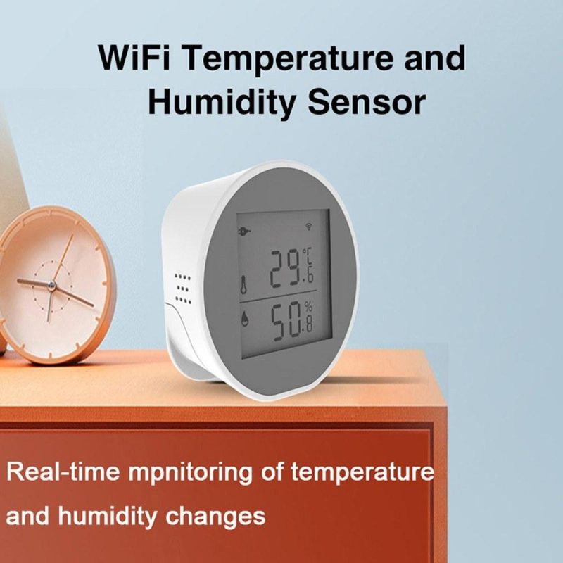 Tuya WiFi Temperature Humidity Sensor Intelligent Hygrothermograph Meter with High and Low Temperature Alarm Function Compatible with Alexa and Google Home  |   Temperature & Humidity Measurements Measurement & Analysis Instruments Temperature & Humidity Measurements