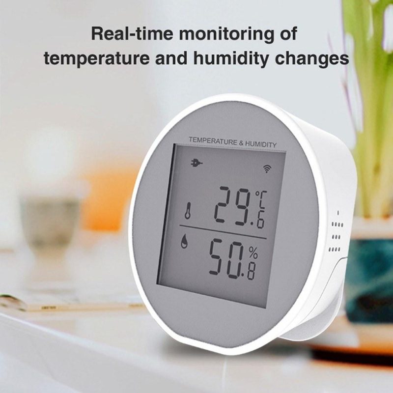 Tuya WiFi Temperature Humidity Sensor Intelligent Hygrothermograph Meter with High and Low Temperature Alarm Function Compatible with Alexa and Google Home  |   Temperature & Humidity Measurements Measurement & Analysis Instruments Temperature & Humidity Measurements