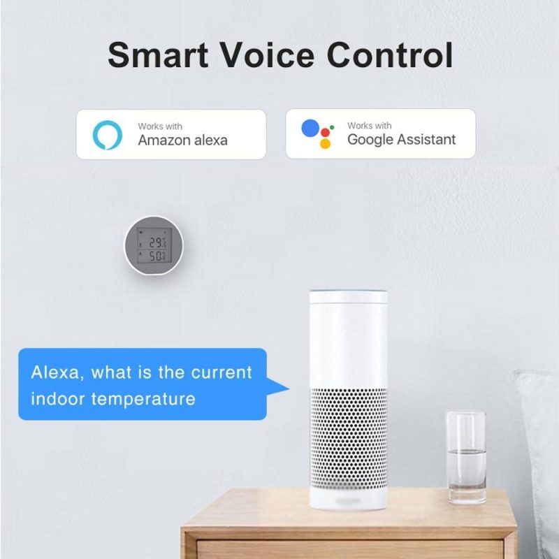 Tuya WiFi Temperature Humidity Sensor Intelligent Hygrothermograph Meter with High and Low Temperature Alarm Function Compatible with Alexa and Google Home  |   Temperature & Humidity Measurements Measurement & Analysis Instruments Temperature & Humidity Measurements