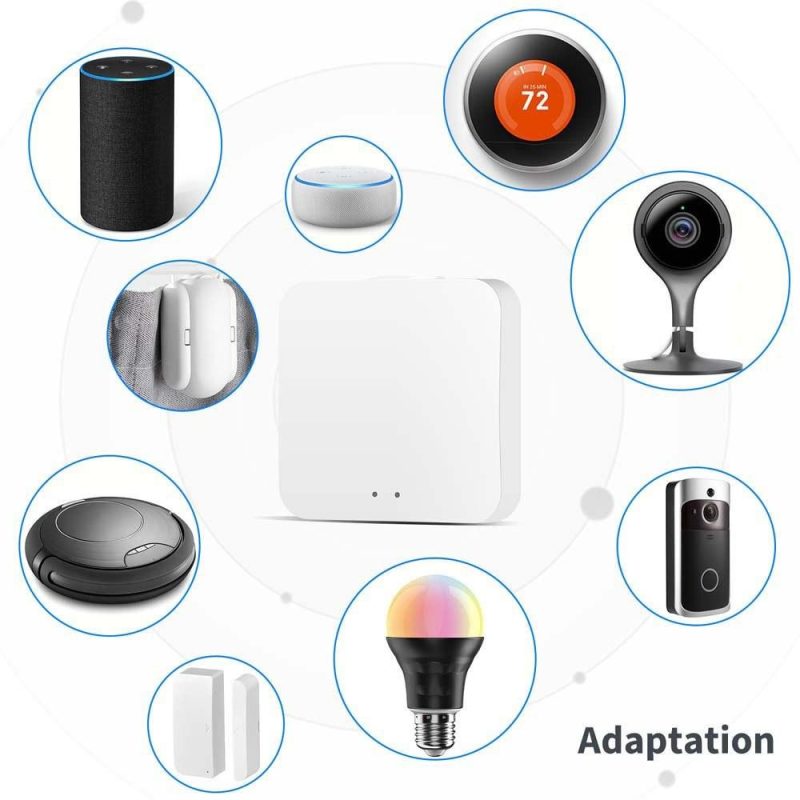 Tuya Wireless Multifunctional Remote Control Gateways Intelligent BT Gateways Tuya Wireless Fidelity Gateways Intelligent Home Bridges Compatible With Alexa and Google Home  |   Temperature & Humidity Measurements Measurement & Analysis Instruments Temperature & Humidity Measurements