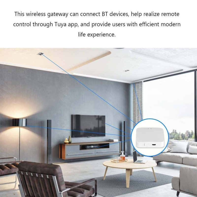 Tuya Wireless Multifunctional Remote Control Gateways Intelligent BT Gateways Tuya Wireless Fidelity Gateways Intelligent Home Bridges Compatible With Alexa and Google Home  |   Temperature & Humidity Measurements Measurement & Analysis Instruments Temperature & Humidity Measurements