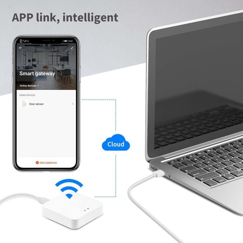 Tuya Wireless Multifunctional Remote Control Gateways Intelligent BT Gateways Tuya Wireless Fidelity Gateways Intelligent Home Bridges Compatible With Alexa and Google Home  |   Temperature & Humidity Measurements Measurement & Analysis Instruments Temperature & Humidity Measurements