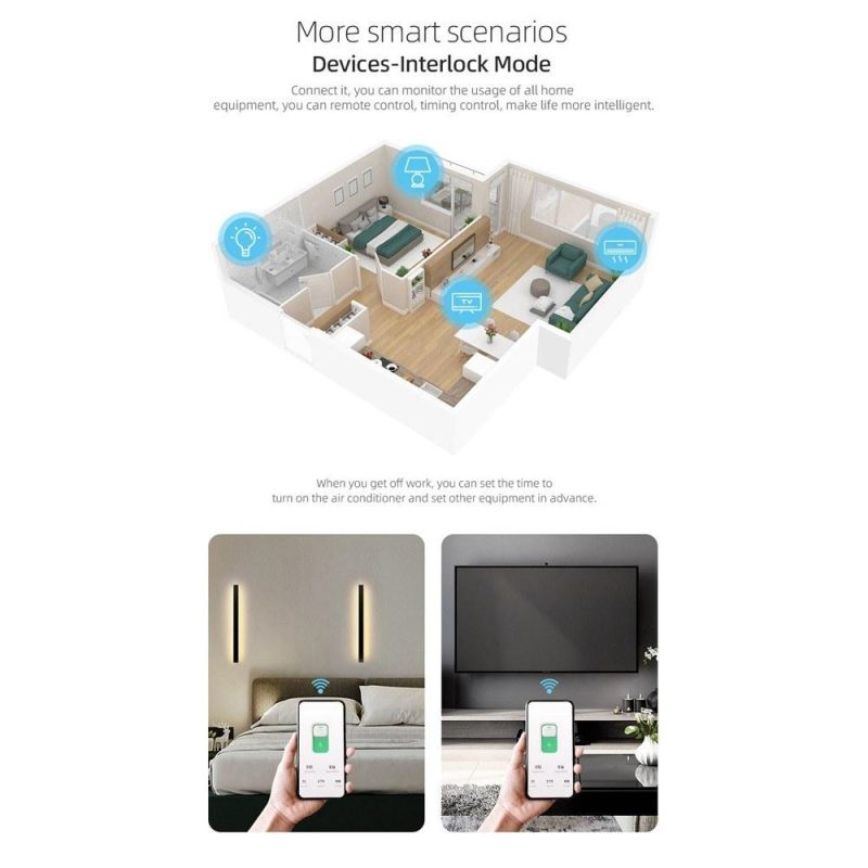 Tuya Zigbee Intelligent Circuit Breaker Wireless Remotes Control Din Rail Switch Compatible with Alexa Google Home 16A  |   Other Instruments Measurement & Analysis Instruments Other Instruments