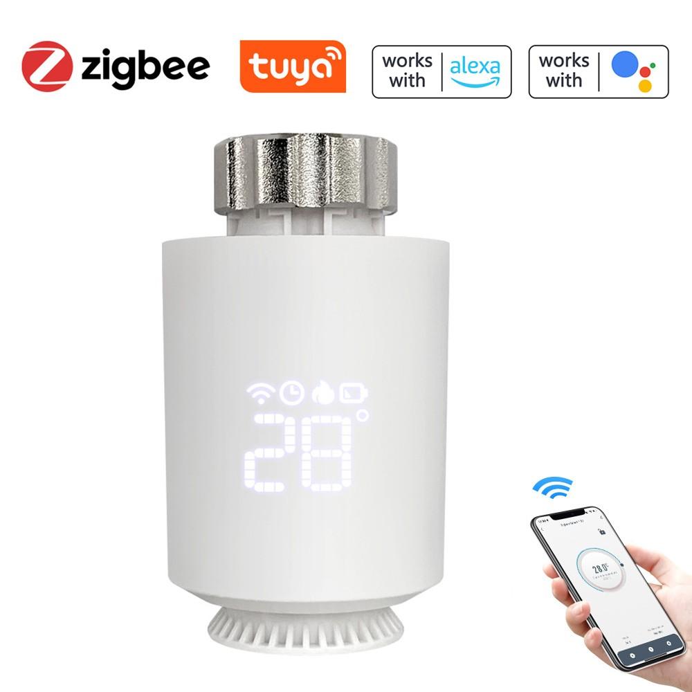 Tuya Zigbee Thermostatic Radiator Valves Intelligent Wireless Mobilephone App Control Home Heating Thermostat Temperature Controller Radiator Thermostat Compatible with Amazon Alexa Google Home  |   Other Instruments Measurement & Analysis Instruments Other Instruments