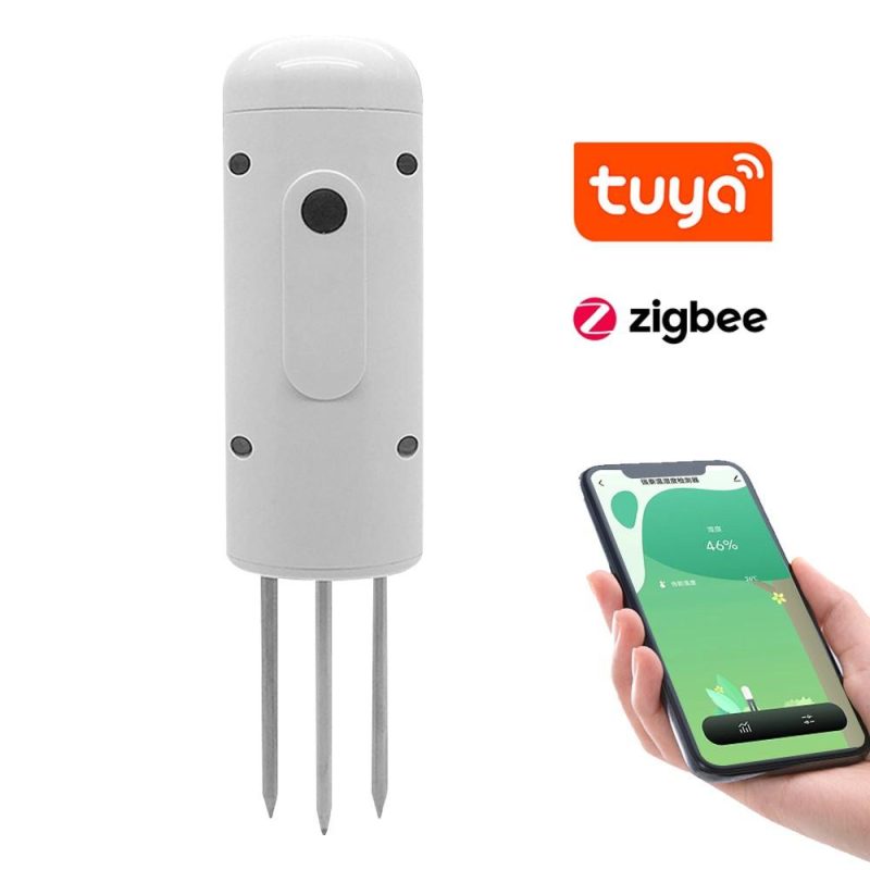 Tuya Zigbee Wireless Soil Moisture Meter Intelligent Temperature Humidity Tester  |   Soil analysis equipment Measurement & Analysis Instruments Soil analysis equipment