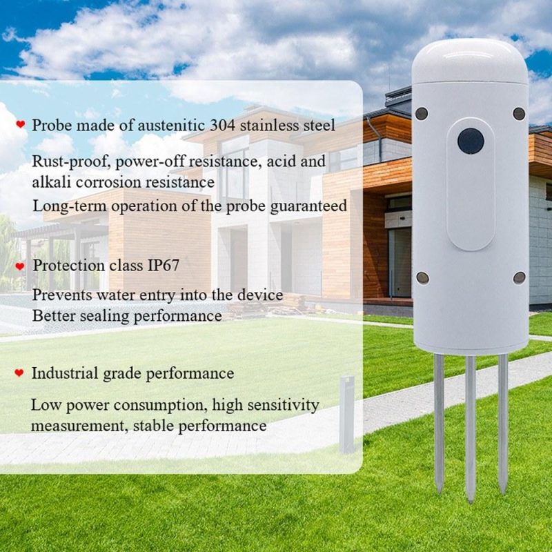 Tuya Zigbee Wireless Soil Moisture Meter Intelligent Temperature Humidity Tester  |   Soil analysis equipment Measurement & Analysis Instruments Soil analysis equipment