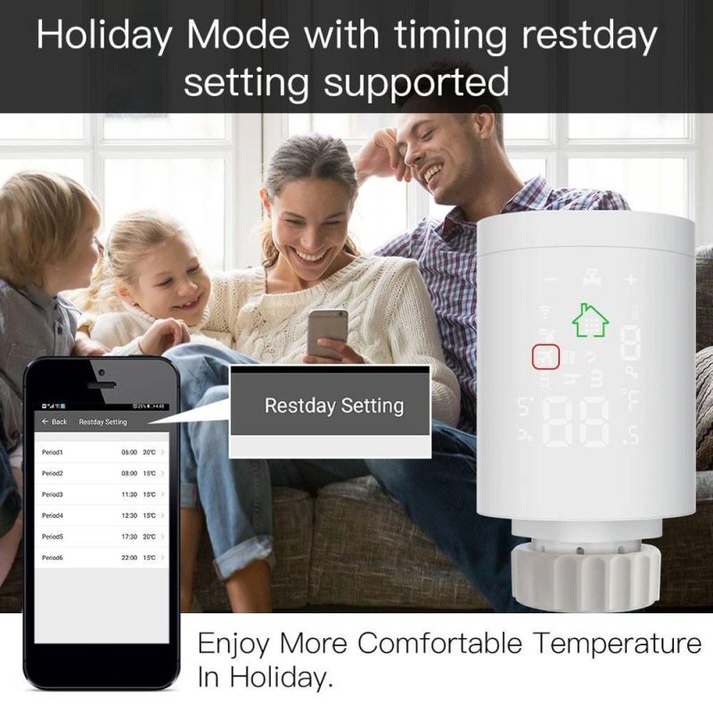 Tuya ZIGBEE3.0 Intelligent Radiator Actuator Programmable Thermostatic Radiator Valve Temperature Controller Voice Control via Alexa  |   Other Instruments Measurement & Analysis Instruments Other Instruments