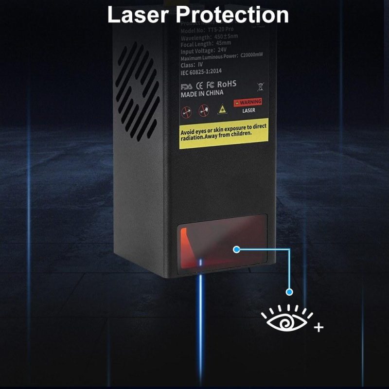 Two Trees 20W Optical Power Laser Module with Air Assist  |   Laser Equipment Laser Equipment Laser Equipment