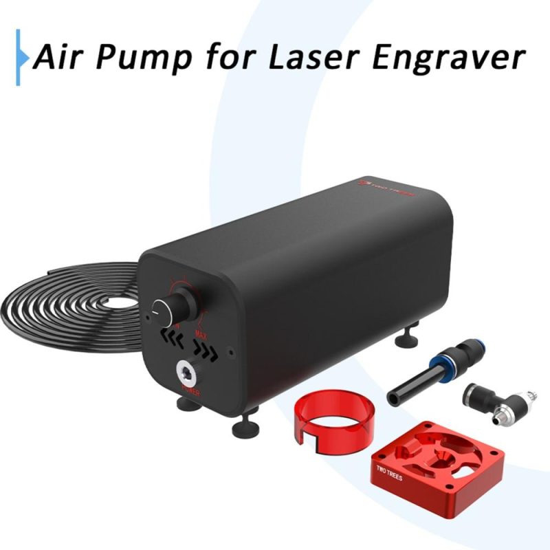 Two Trees Air Assist High Speed Air Pump 10-30L/min Adjustable Airflow  |   Laser Equipment Laser Equipment Black