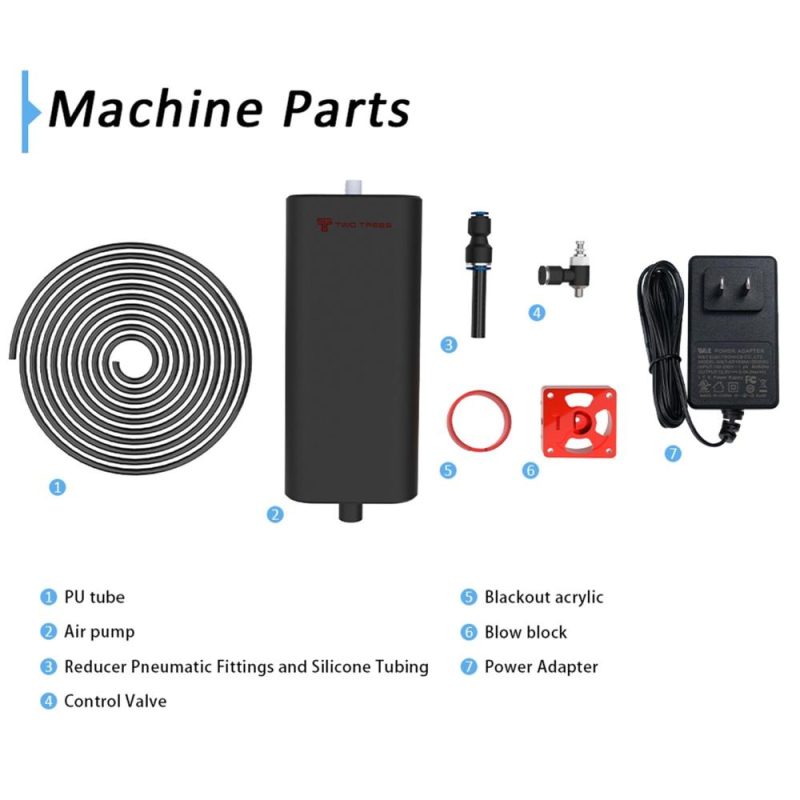 Two Trees Air Assist High Speed Air Pump 10-30L/min Adjustable Airflow  |   Laser Equipment Laser Equipment Black