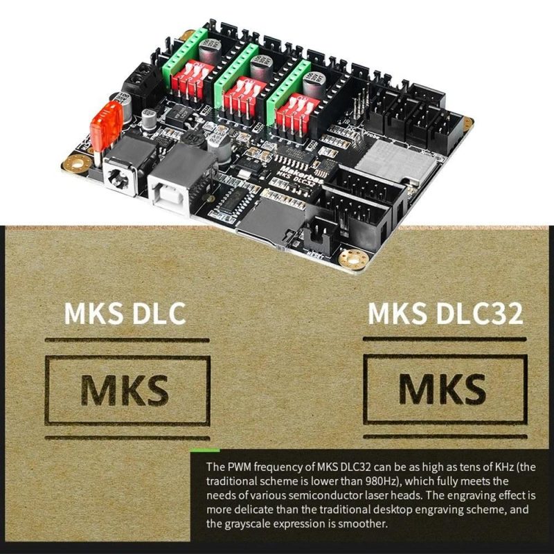 Two Trees Laser Engraver MKS DLC32 V2.1 Mainboard 32bit CNC Upgrade Controller Suitable for CNC Laser Engraving and Cutting Machine  |   Laser Equipment Laser Equipment Laser Equipment