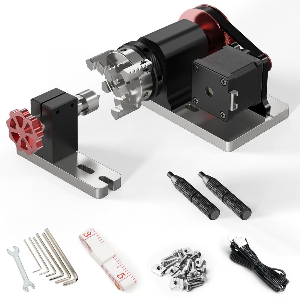 Two Trees Rotary Module Kit 4th Axis CNC for TTC450 Engraving Machine  |   Laser Equipment Laser Equipment Laser Equipment