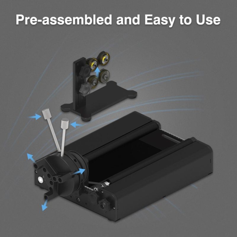 Two Trees TR2 Pro 4 in 1 Y-axis Rotary Roller Multifunctional Laser Engraver Attachment Use for Column Cylinder Bottle Cans Rings Engraving  |   Laser Equipment Laser Equipment Laser Equipment