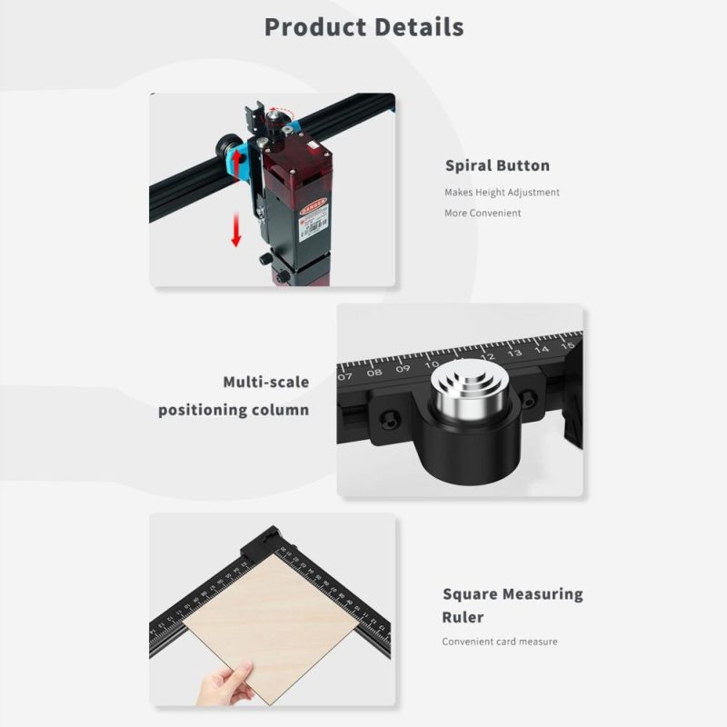 Two Trees TTS-10 10W Laser Engraver 300x300mm Working Area  |   Laser Equipment Laser Equipment Laser Equipment