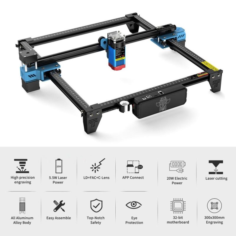 Two Trees TTS 55 Pro 5.5W Laser Engraver 30000mm/min High Speed  |   Laser Equipment Laser Equipment Laser Equipment