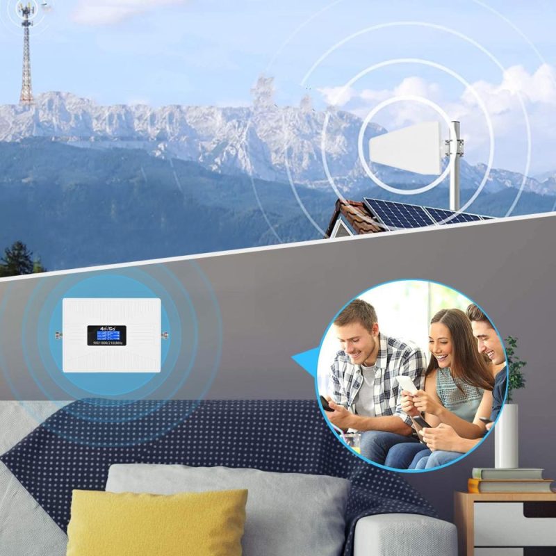 TXC19SL-GDW Tri Band Signal Amplifier 900 1800 2100 GSM DCS WCDMA 2G/3G/4G LTE Universal Signal Booster for Home/Office  |   Other Instruments Measurement & Analysis Instruments Other Instruments