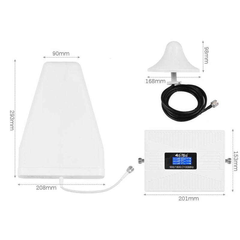 TXC19SL-GDW Tri Band Signal Amplifier 900 1800 2100 GSM DCS WCDMA 2G/3G/4G LTE Universal Signal Booster for Home/Office  |   Other Instruments Measurement & Analysis Instruments Other Instruments