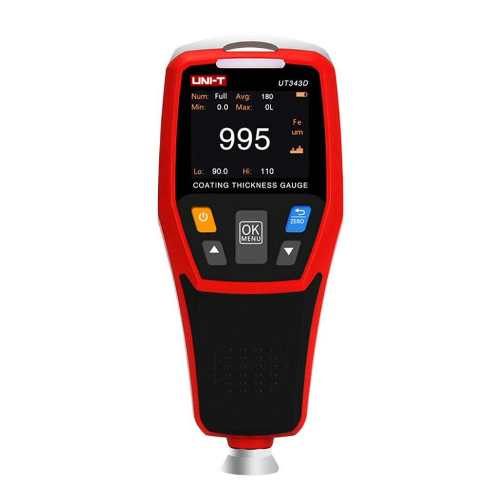 UNI-T Digital Coating Thickness Gauge Car Paint Film Meter 0-1250um Measuring Ranges with LCD Backlit Display/3 Color Warning Light/USB Data Transfer Function  |   Other Instruments Measurement & Analysis Instruments Black