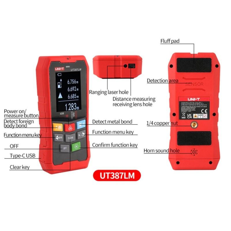 UNI-T UT387LM Wall Detector Steel Wire Water Pipe Metal Detector with Wall Detection Function and Ranging Function  |   Other Instruments Measurement & Analysis Instruments Other Instruments