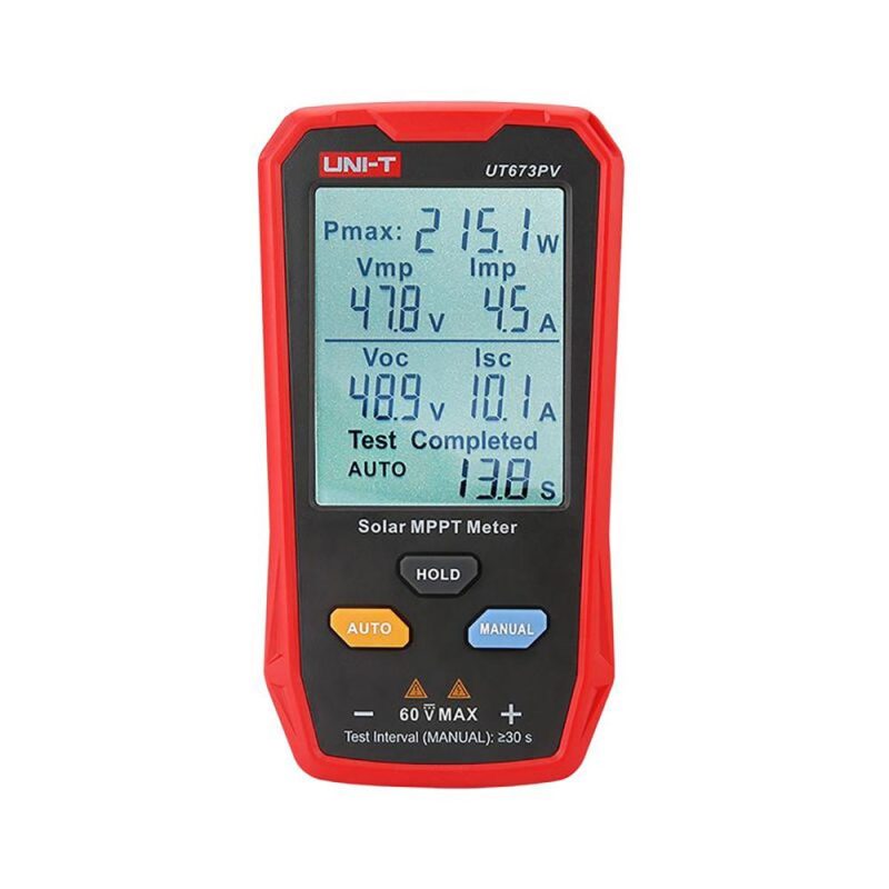 UNI-T UT673PV Solor MPPT Meter Photovoltaic Maximum Power Tester Peak Open Circuit Voltage Short Circuit Current Pmax Lmp Test  |   Other Instruments Measurement & Analysis Instruments Other Instruments