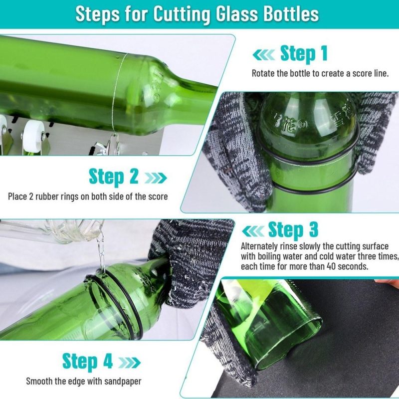 Universal Adjustable DIY Glass Bottle Cutter Adjustable Sizes Metal Glassbottle Cut Machine Household Decorations Manual Crafting Tool  |   Hardware & Accessories Hardware & Accessories Hardware & Accessories