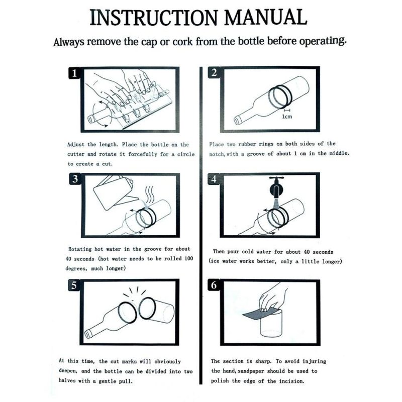 Universal Adjustable DIY Glass Bottle Cutter Adjustable Sizes Metal Glassbottle Cut Machine Household Decorations Manual Crafting Tool  |   Hardware & Accessories Hardware & Accessories Hardware & Accessories