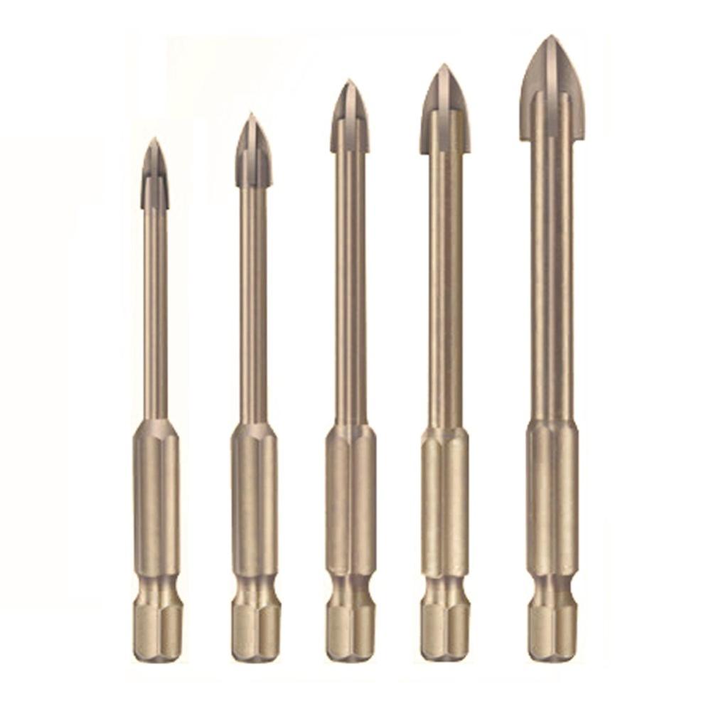 Universal Drill Bit Set Carbide Drill Bit Multifunctional Drill Bits Glass Ceramic Full Ceramic Tile Wall Wood Hole Punch Drill Set  |   Hardware & Accessories Hardware & Accessories Hardware & Accessories