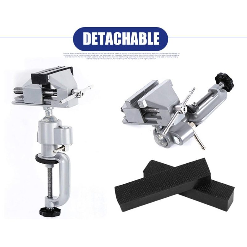 Universal Table Vise with 360 degrees Swiveling Head Clamp for Crafting Painting Sculpting Electronics Soldering 3-inch Rotatable Tabletop Clamp Vice  |   Others Hardware & Gadgets Others