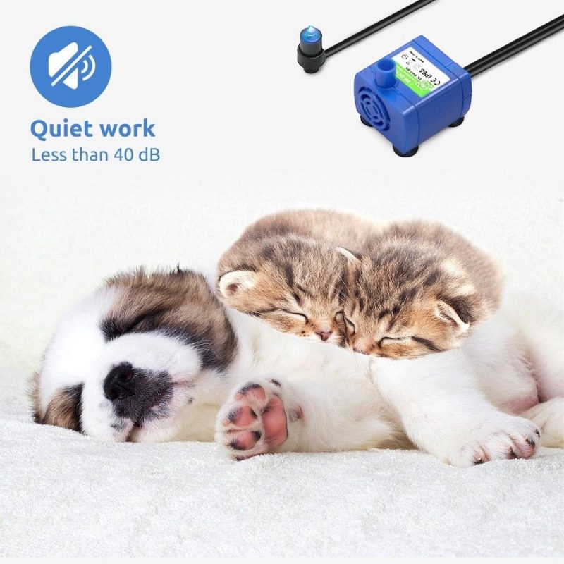 USB Pet Water Fountain Pump Replacement Low Noise Pump Motor with Auto Shut Off  |   Others Others Blue+ Black