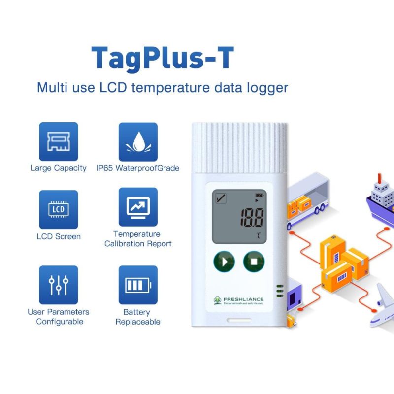 USB Temperature Recorder Fruit Cold Storage Coldchain Transportation Temperature Logger Large Capacity Data Storage with PC Data Export PDF/CSV Reports Automatic Generating Function  |   Temperature & Humidity Measurements Measurement & Analysis Instruments Temperature & Humidity Measurements